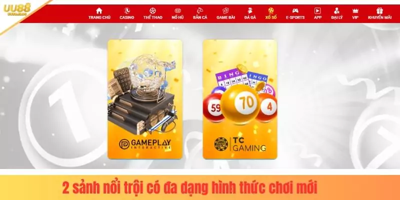 2 sảnh nổi trội có đa dạng hình thức chơi mới