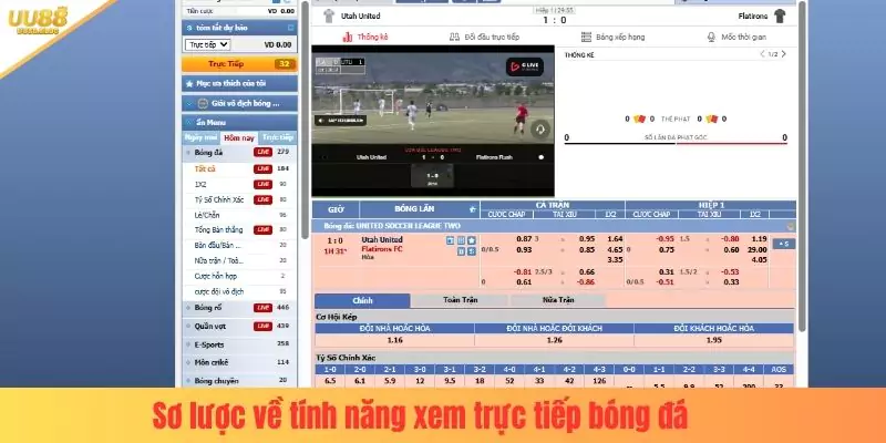 Sơ lược về tính năng xem trực tiếp bóng đá